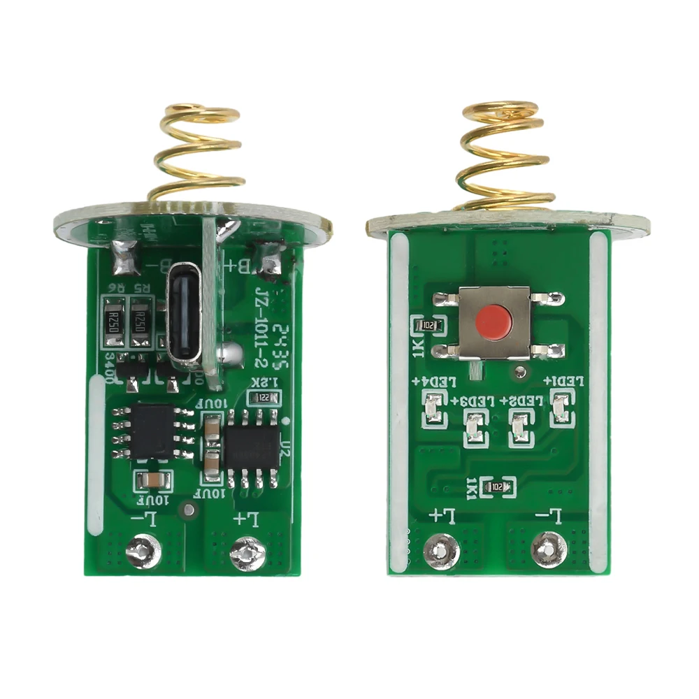 Single Lithium Driver Board for Flashlight Side Press Strong Light USB/Type-C Circuit Board with Switch 3-4.2V
