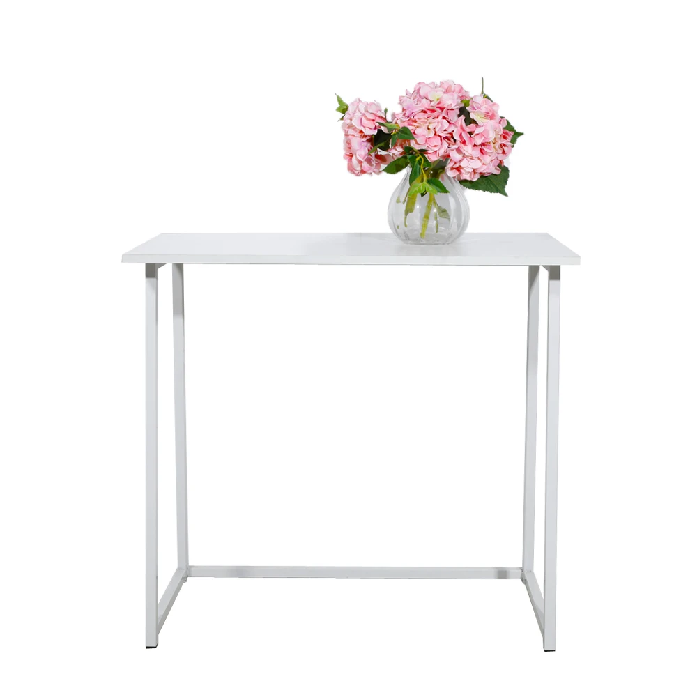 Minimalist White Foldable Desk Compact & Stylish Writing Table for Small Spaces