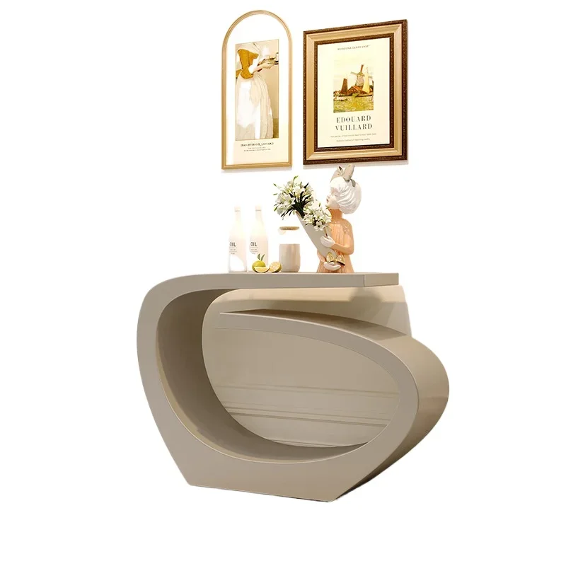 European light luxury strip case entrance entrance table, simple modern art entrance table