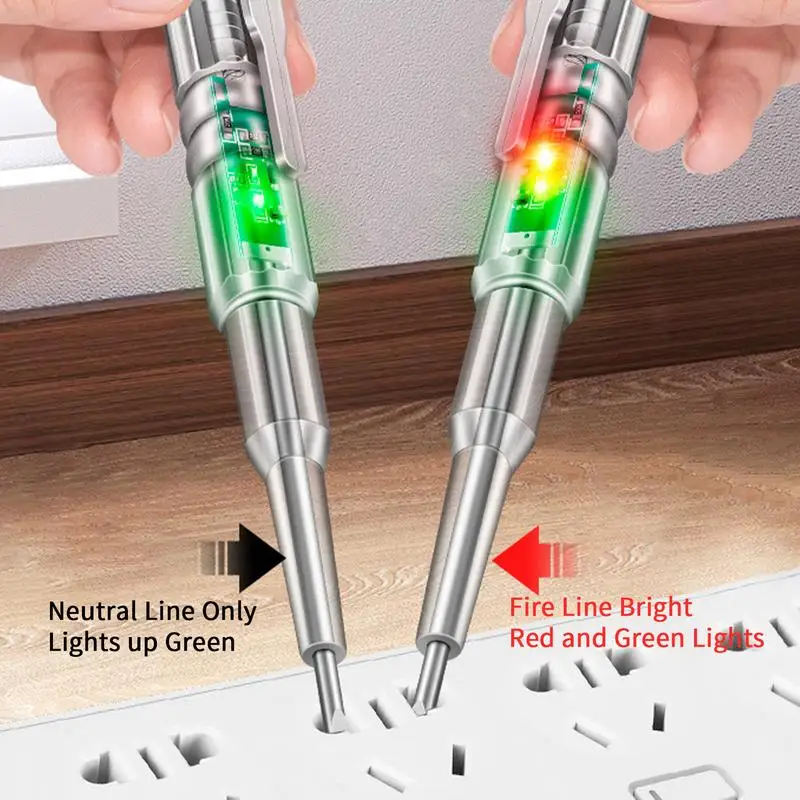 Intelligent Voltage Tester Pen 24/70-250V Induction Power Detector Pen Electric Indicator Screwdriver Indicator Tools