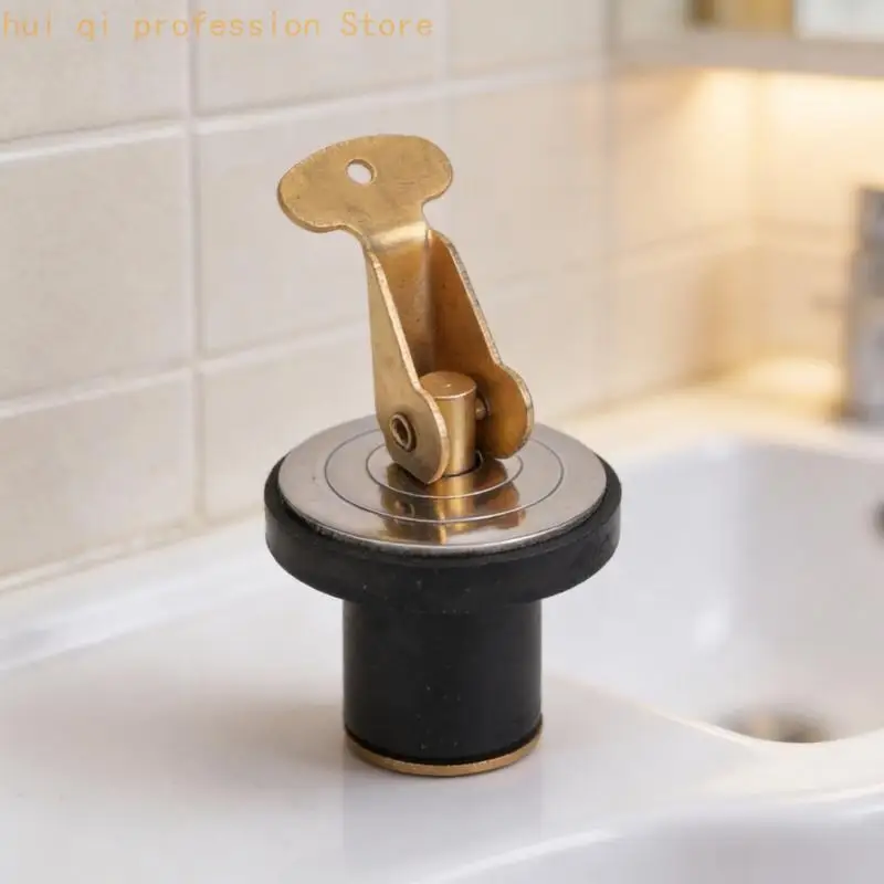 Marine Drain Closure 5/8 Inch Brass Rubber Expansion Part Use H8WE
