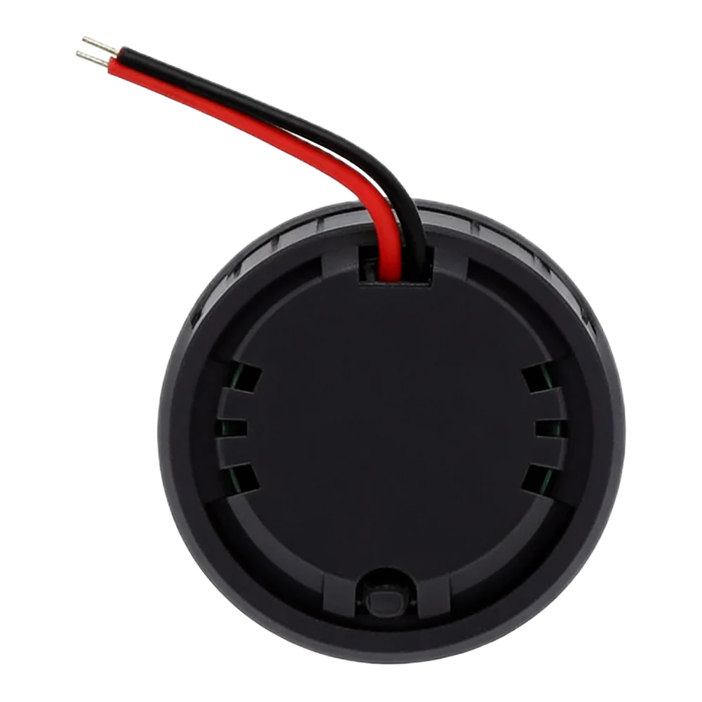 Battery Monitoring Circular Voltmeter Safe Design Voltmeter Head Electrician Black Input Impedance 100K Ohms Measurement Error 1