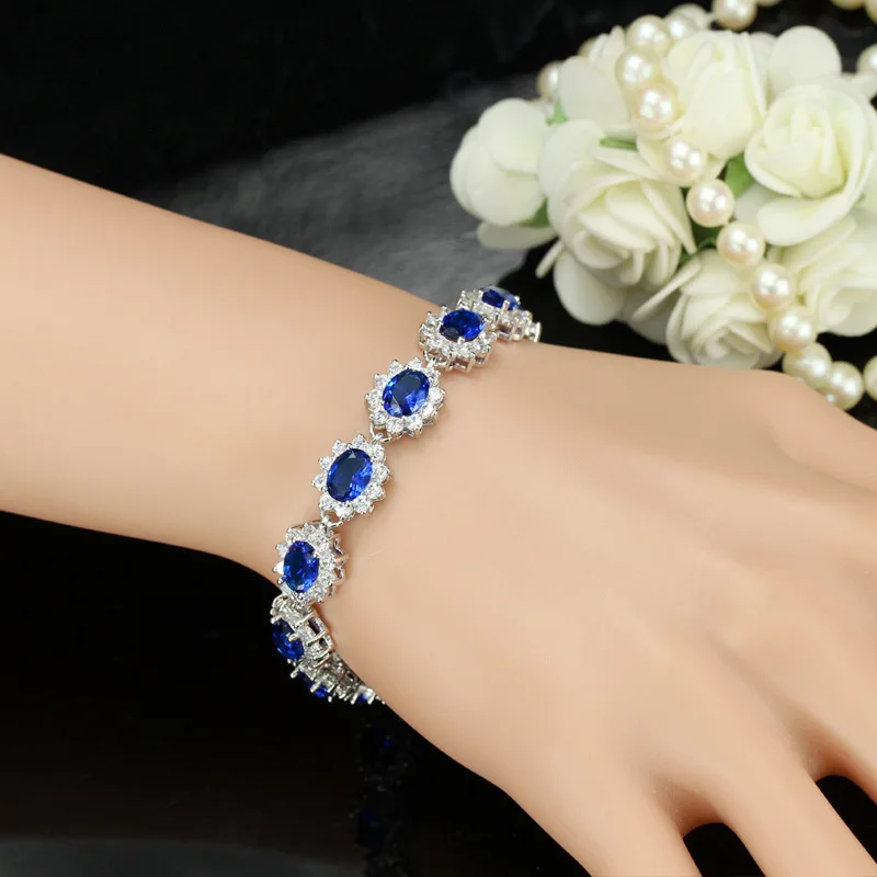 Exquisite Shining Zircon Crystal Sunflower Bracelet Women Fashion Dinner Casual Party Jewelry Girls Gift