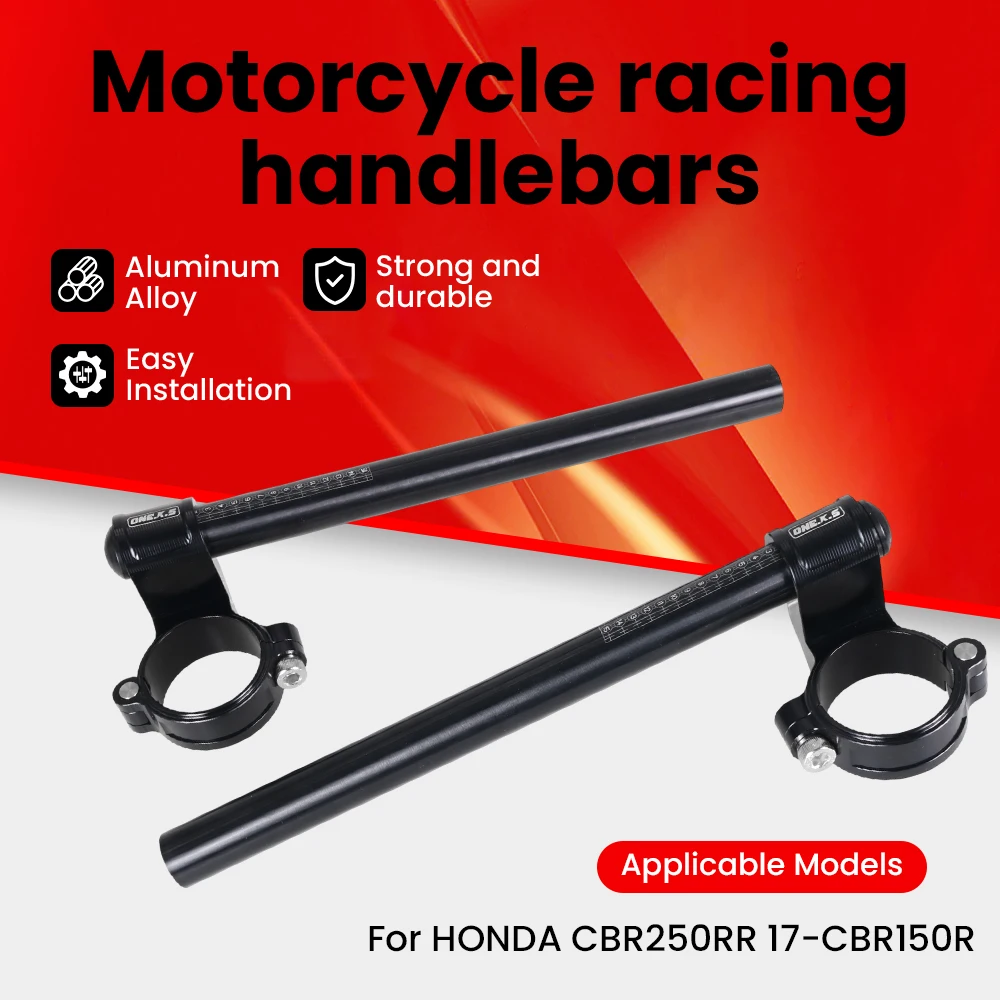 

Motorcycle CNC Racing Refit Clip On Handle Bars Front End Upper Top Clamp For HONDA CBR250RR 2017- CBR150R