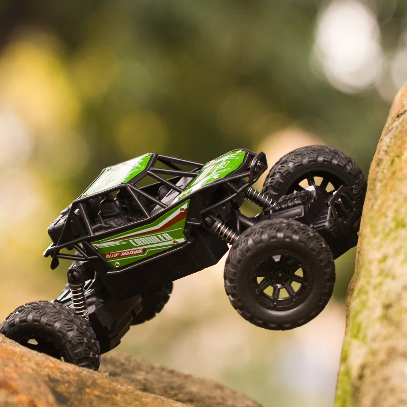 RC Four-way Off-road Climbing Car Remote Control Car Alloy Off-road Monster Car LED Light Drift Boy\'s Toy Racing Birthday Gift