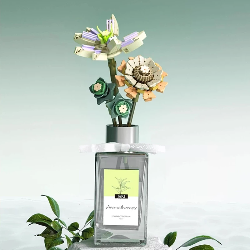 

Строительные блоки JAKI, домашний орнамент для ароматерапии, женская сборка, вечный цветок, аромат, подарочная коробка, подруга, День святого Валентина