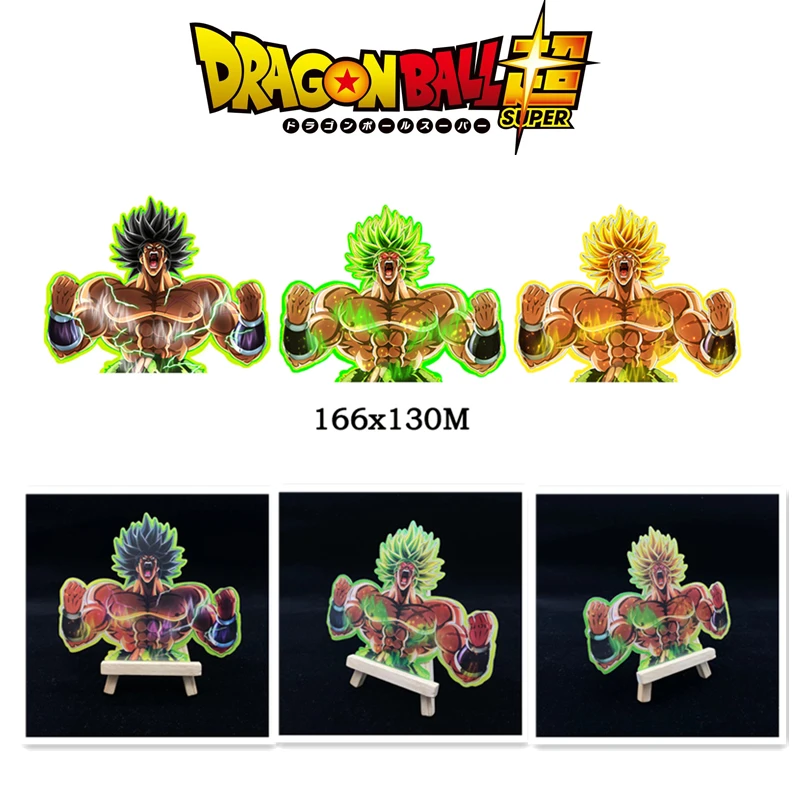 

1pcs Anime Motion/Moving Adhesive Waterproof Peeker 3D Change Lenticular Collection Holography Sticker Dragon Ball Son Goku Gift