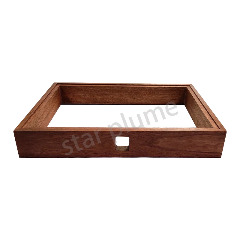 400*60*300mm Red wWalnut Wood Frame Aluminum Amplifier Case Solid Wood Chassis Vacuum Tube Amplifier Chassis Shell DIY Box