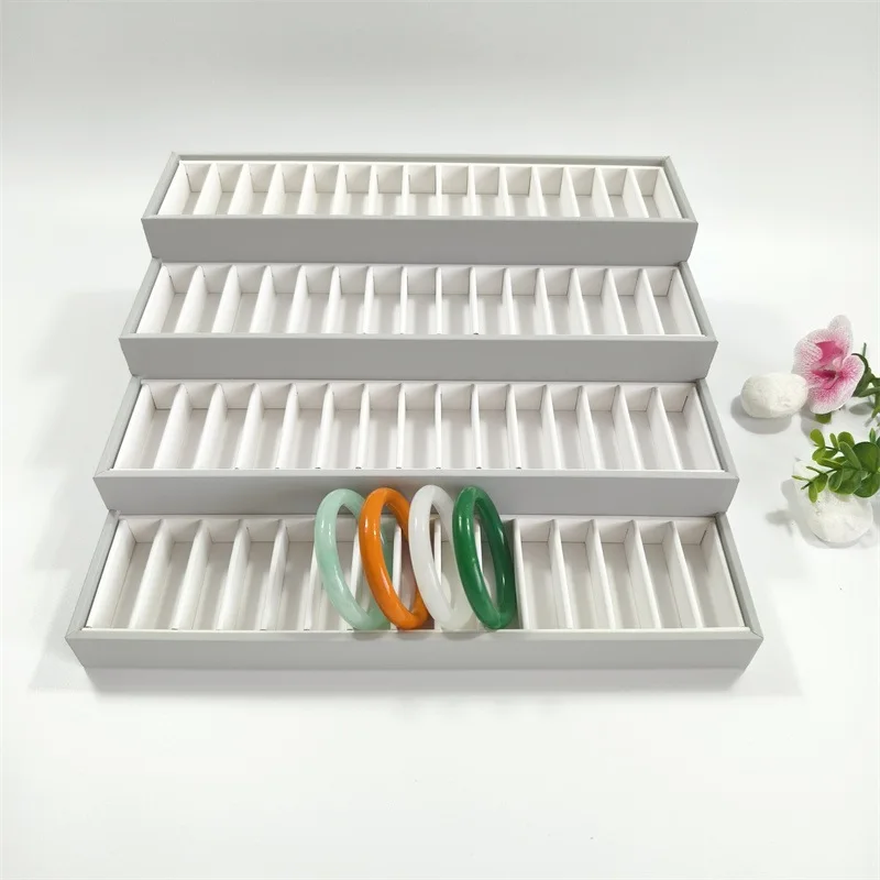 Four-layer trapezoidal 60-position bracelet display plate Multi-layer jewelry display jade bracelet display plate