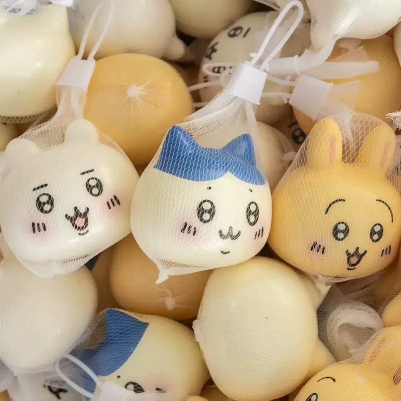 تأثيري Eggy حفلة قرصة الموسيقى الشكل عروسة كارتون أنيمي الطين تمثال الضغط دمية صندوق محظوظ عشوائيا واحد هدايا الأطفال