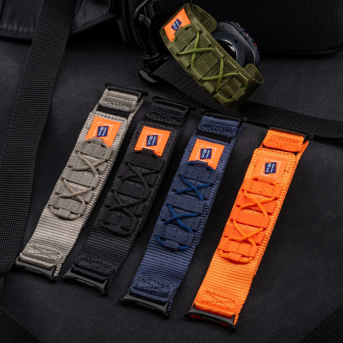 Taktisches Nylonarmband für Samsung Galaxy Watch Ultra 2025 47mm Band Sport-Schlaufenarmband für Galaxy Watch 7 Ultra Armband