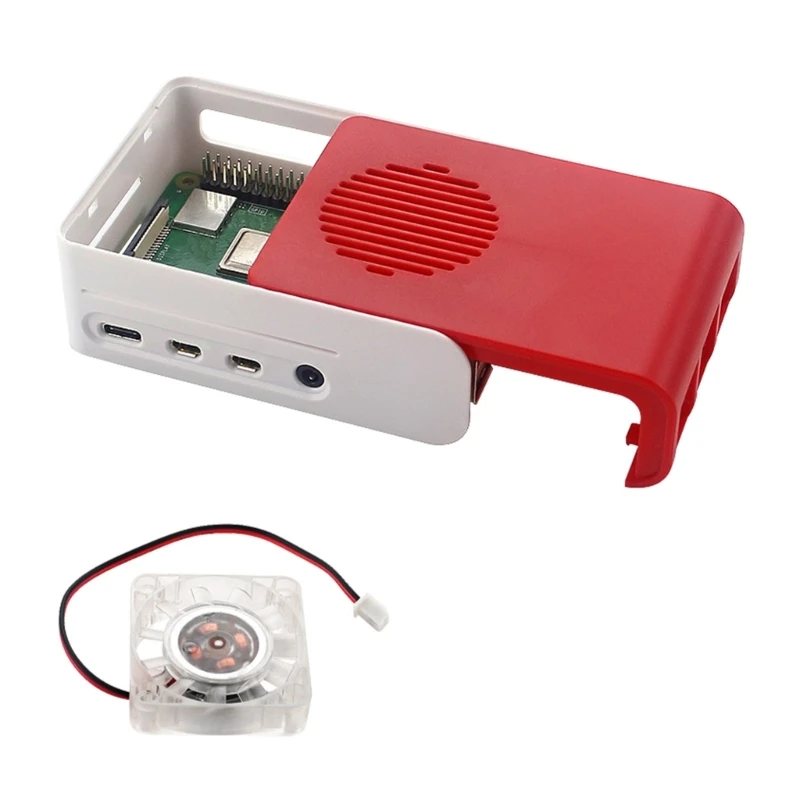 Custodia in ABS per supporto RaspberryPi4 40x40 ventola raffreddamento custodia raffreddamento passivo Dropship