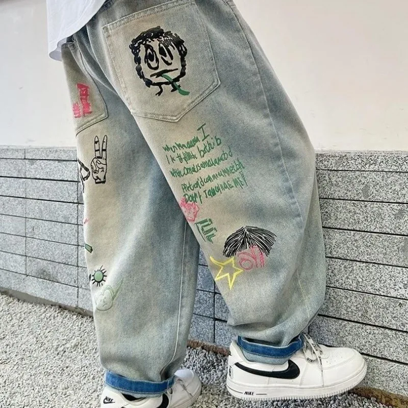 Boys Jean Pants Long Trousers Denim 2024 Lovely Spring Autumn Baby\'s Kids Teenagers High Quality School Children\'s Clothing