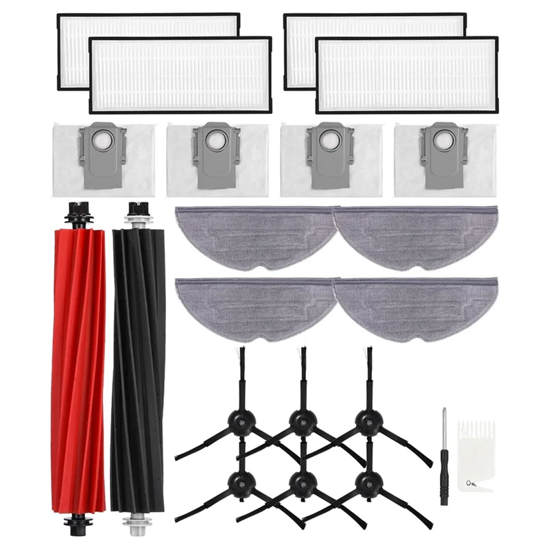 

AEE4-основная боковая щетка, фильтр, тканевые мешки для пыли для Roborock S8 Pro Ultra, запасные части для пылесоса Roborock S8/S8+