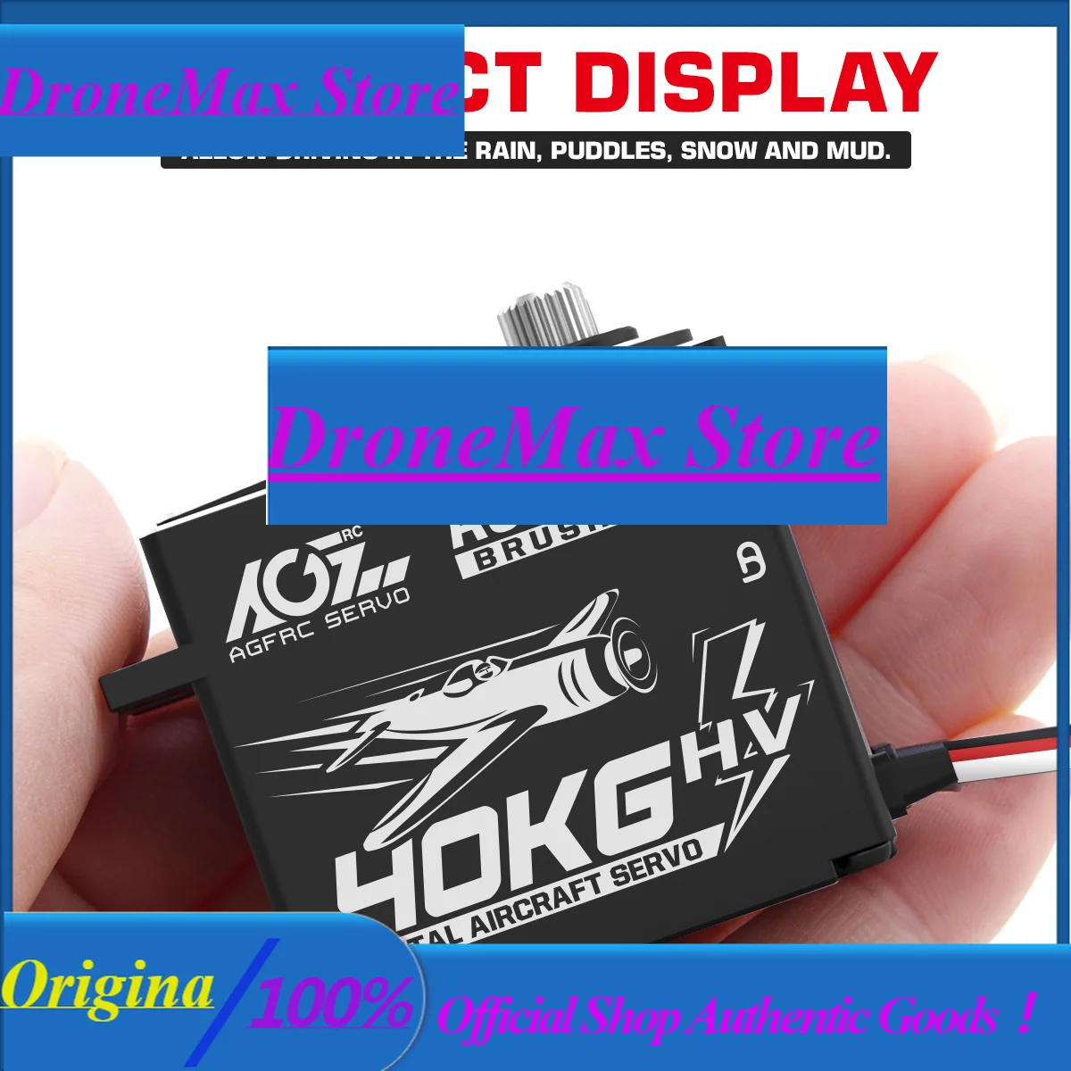 DrMasAGFRC Aircraft Servo A80BHMF 40kg Programmable Steel + Titanium Gear Digital Brushless Standard Servo For 30-200CC RC Airpl