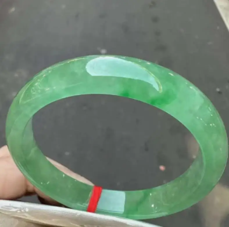 

Certified Grade AAA Icy Green Burma Jade Jadeite Bracelet Bangle Gift 56mm