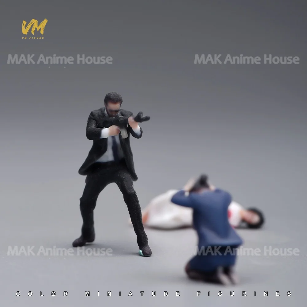3D Print Figures 1/64 1/43 1/24 1/18 Masked Armed Robber Hostage Body Robbed Bank Overweight Men Realistic Model Scene Car Toys image 10