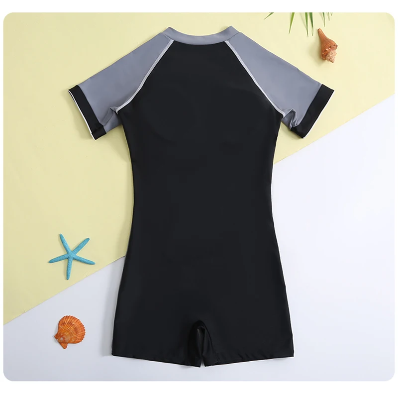 Costumi da bagno per bambini per ragazze gonne da bagno costumi da bagno carini per adolescenti costume da bagno per bambini manica corta Rash Guard