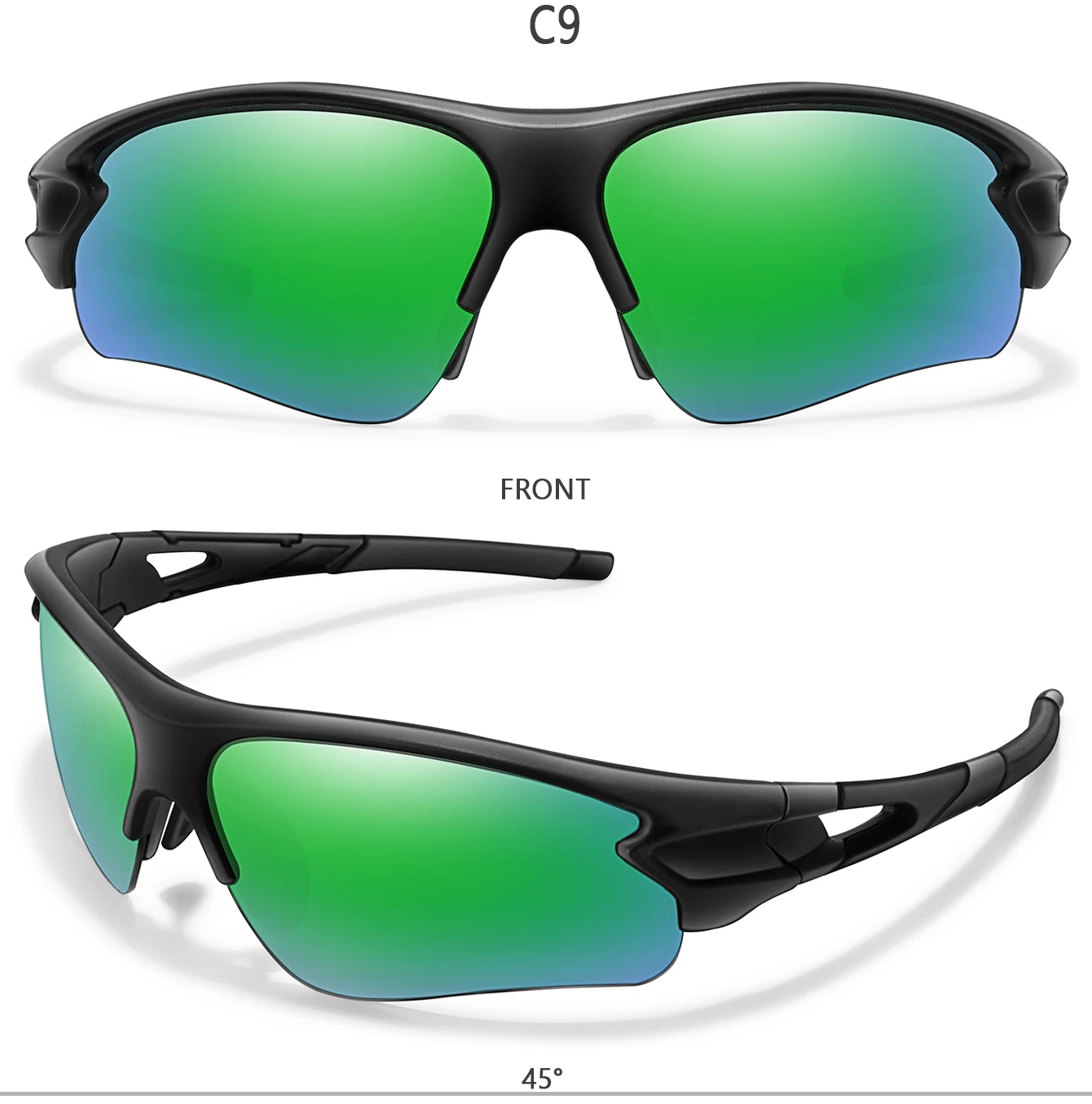 Marke Mode Frauen Männer Sonnenbrille Outdoor Sport Angeln Radfahren Laufen Fahren Brillen Frauen Mode Brille Komfortable Nase – Detail 10