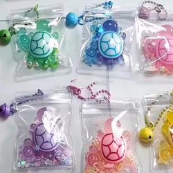 Cartoon Resin Noctilucent Turtle Keychain Girl Backpack Car Decoration Key Rings Accessories Charms Cute Jewelry Gifts