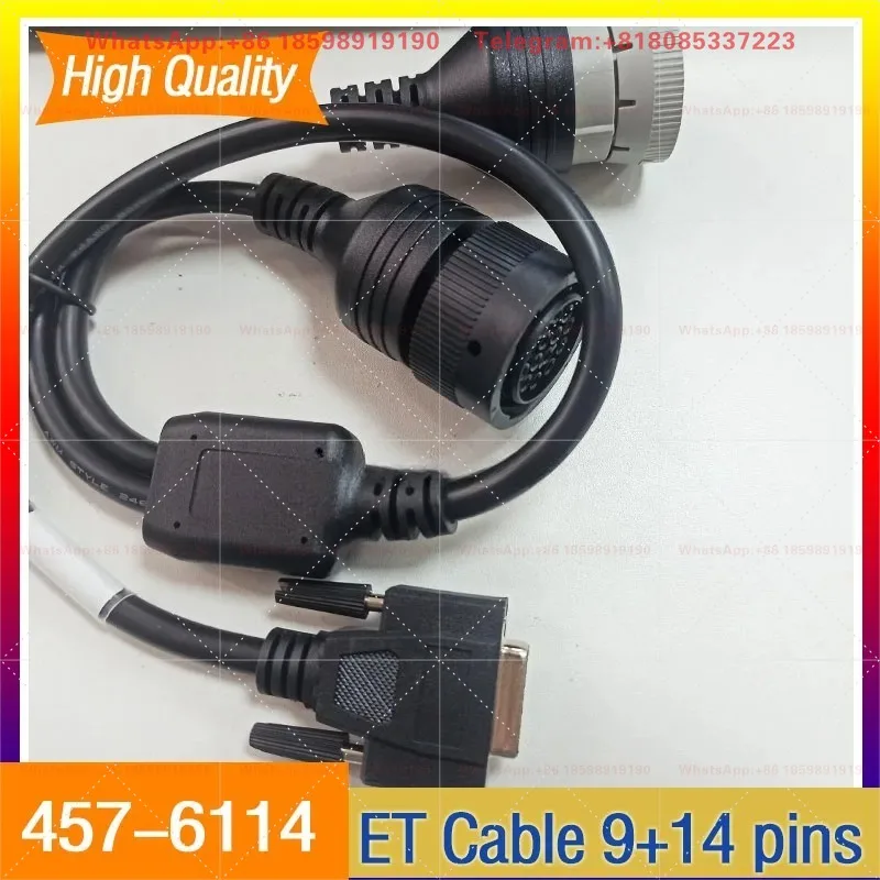 ET4 9+14 Pins Cable for Excavator Adapter 457-6114 ET Cable Excavator Wiring Harness