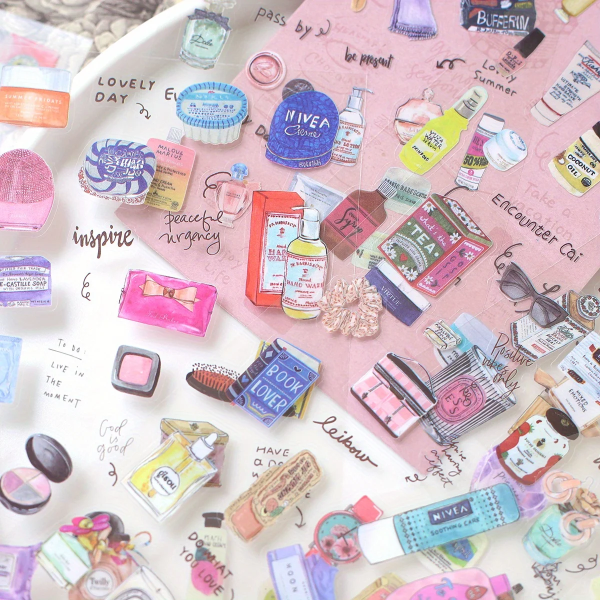 Journamm 6 أوراق خمر سجل القصاصات ملصق غير المرغوب فيه مجلة لوازم ملصقات الزخرفية DIY بها بنفسك المجلات سكرابوكينغ ملصقات ديكور لتزيين الغرف