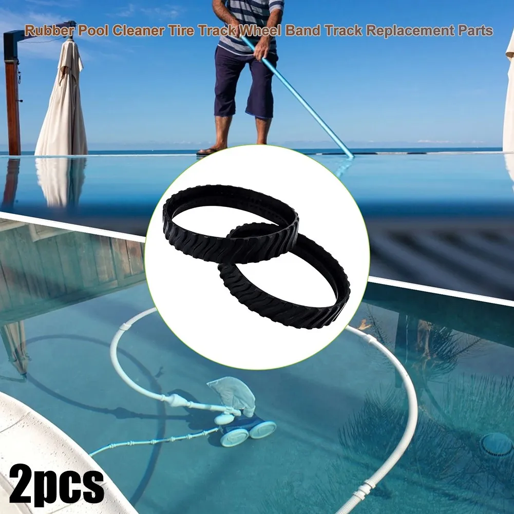 2 قطعة عجلات مطاطية بديلة لـ Zodiac MX6 MX8 منظفات حمام السباحة الأجزاء الأساسية لكفاءة التنظيف المثالية