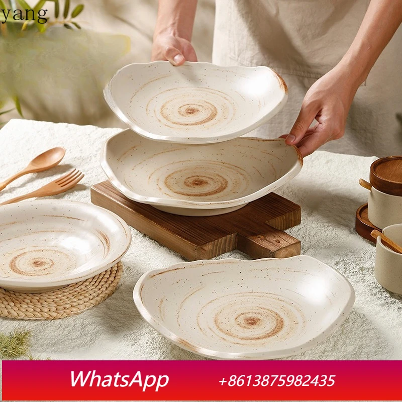 

LH artistic conception dish imitation porcelain tableware household high-end tableware
