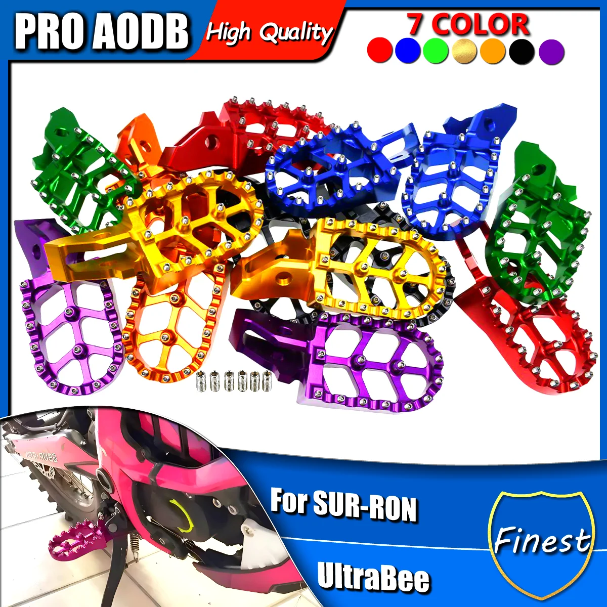 

For Ultrabee Surron Ultra Bee Footpeg Footpedal Footrest Foot Pegs High Quality Off-Road Electric Vehicle Motorcycle Accessories