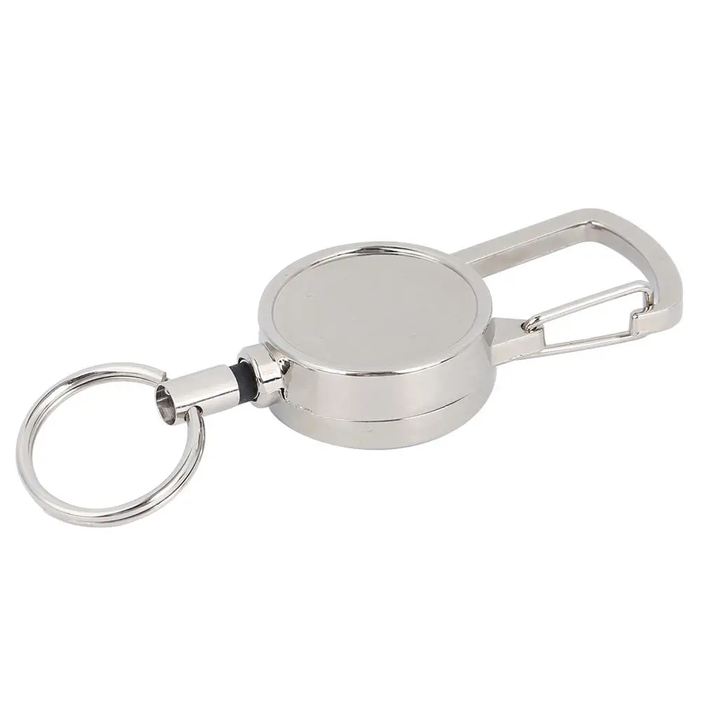 Silver Metal Key Chain - Anti-Lost Essential for home , Outdoor Promotions & Gift Giving