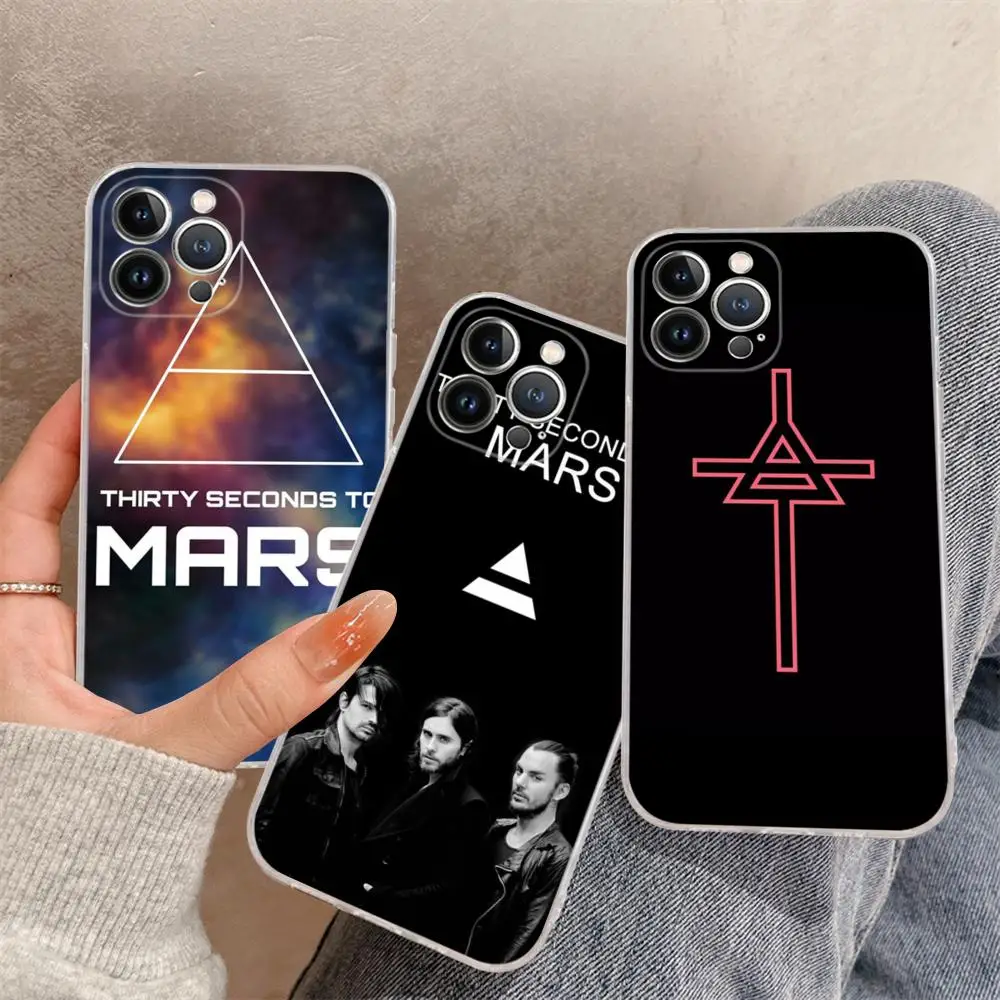 30 Second To Mars Phone Case For iPhone 15 14 11 12 13 Mini Pro XS Max Cover 6 7 8 Plus X XR SE 2020 Funda Shell