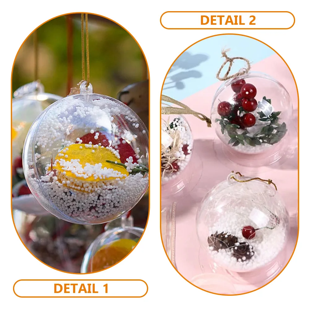 

24 Pcs Christmas Hanging Ball Decorative Pendants Household Ornaments Indoor Plastic Office