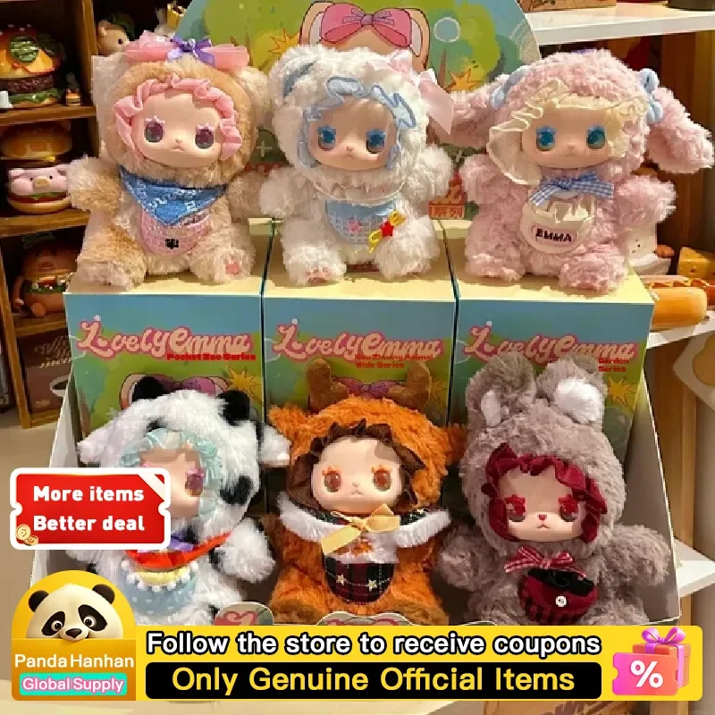 

Emma Pockets Zoo Series Dolls Blind Box Mystery Box Toys Cute Action Anime Figure Kawaii Модель Подарок для Девочки Креативная Кукла