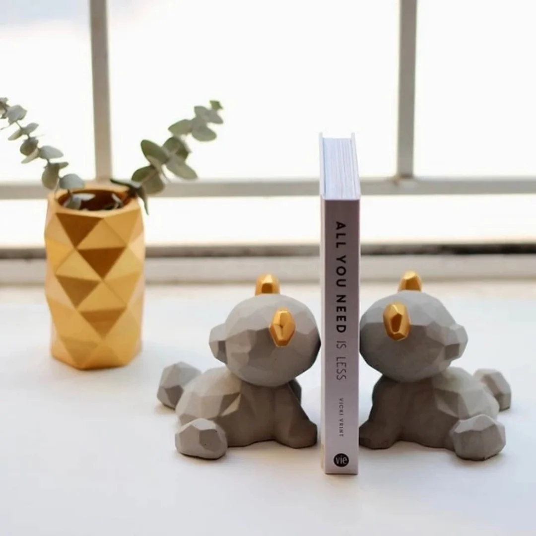 

3D форма медведя ароматерапия гипсовый орнамент силиконовая форма пластырь ремесла формы для украшения дома