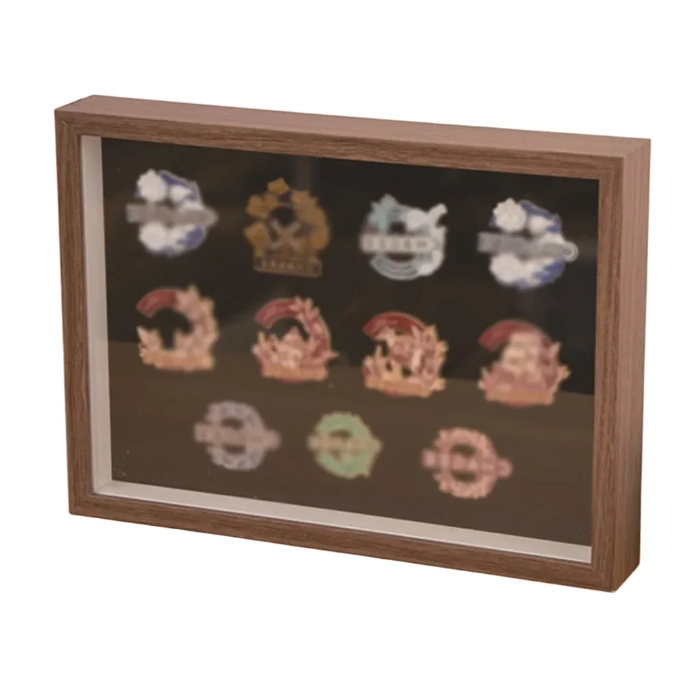 Customizable Badge Frame 21*29.7cm Badge Display Stand Personalized Layout Stylish Design Achievement Showcase