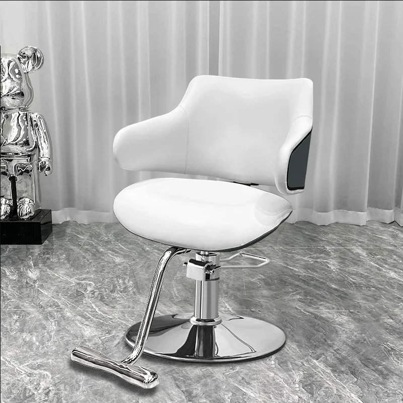 Hairdresser Swivel Lift Barber Chair Perm Shave Barber Chair Hair Dyeing Comfort Cadeira Pra Barbeiro Beauty Furniture