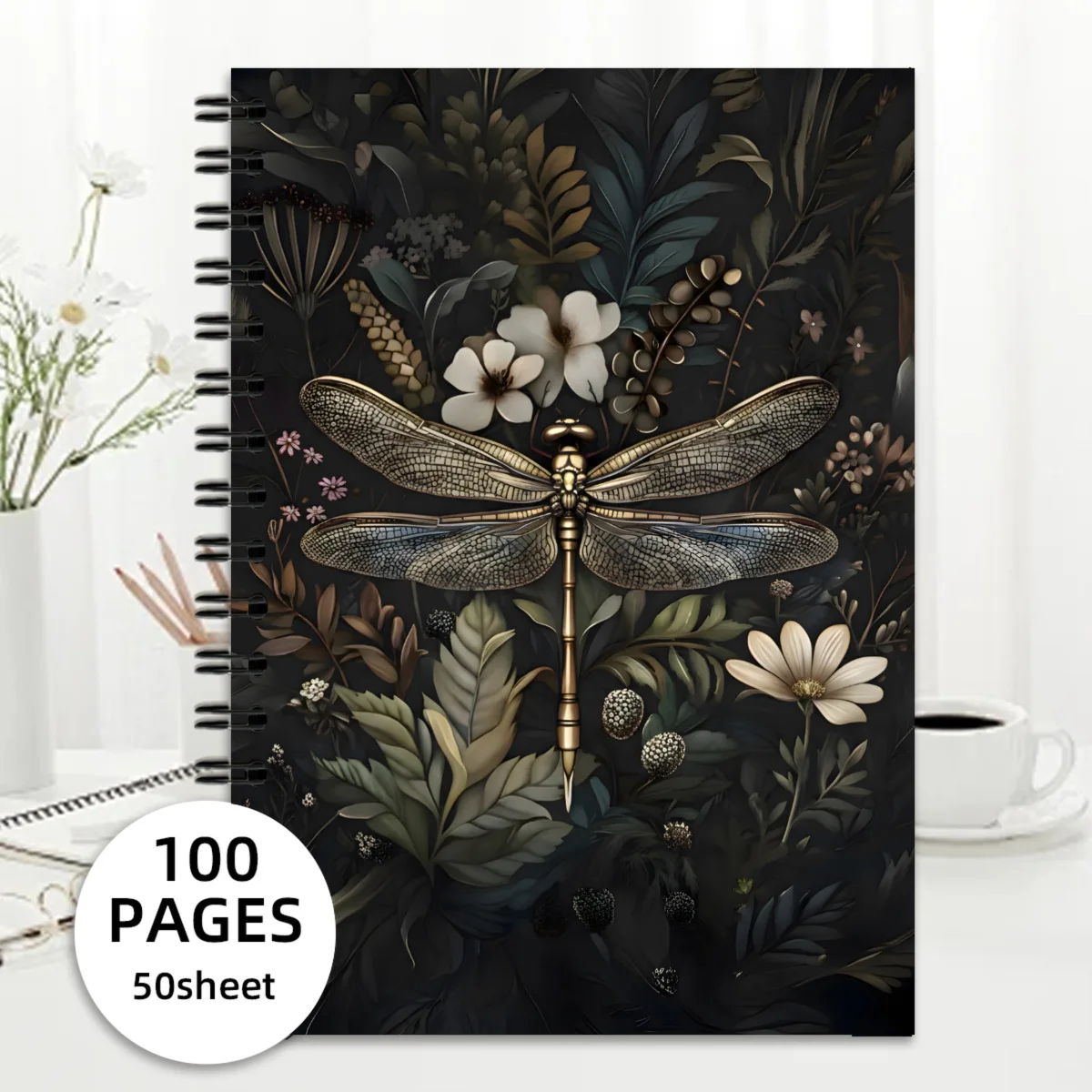 New Hot Cross-border A5 Retro Spiral Notebook, Writing Notebook, Coloring & Drawing Book