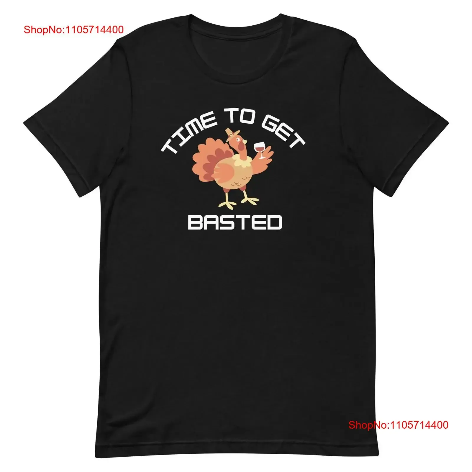 Time To Get Basted T shirt Turkey Thanksgiving Vibe Top Selling Fall vintage Washed Casual Versatile Breathable homme Stretched