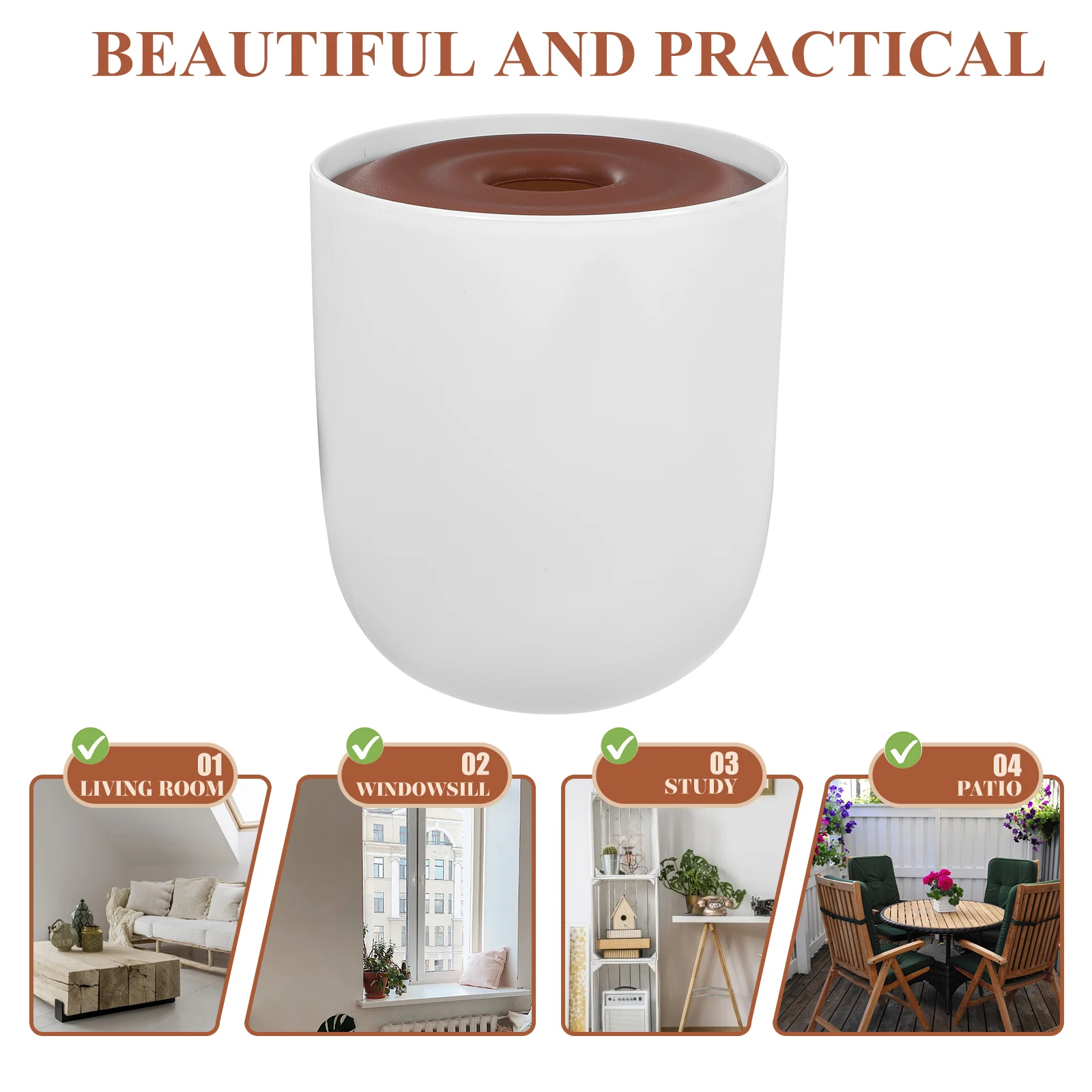 

Cylindrical Tissue Box Roll Paper Holder Lid Facial Napkin Storage Bedroom Case Reusable Dispenser Simple Design Home