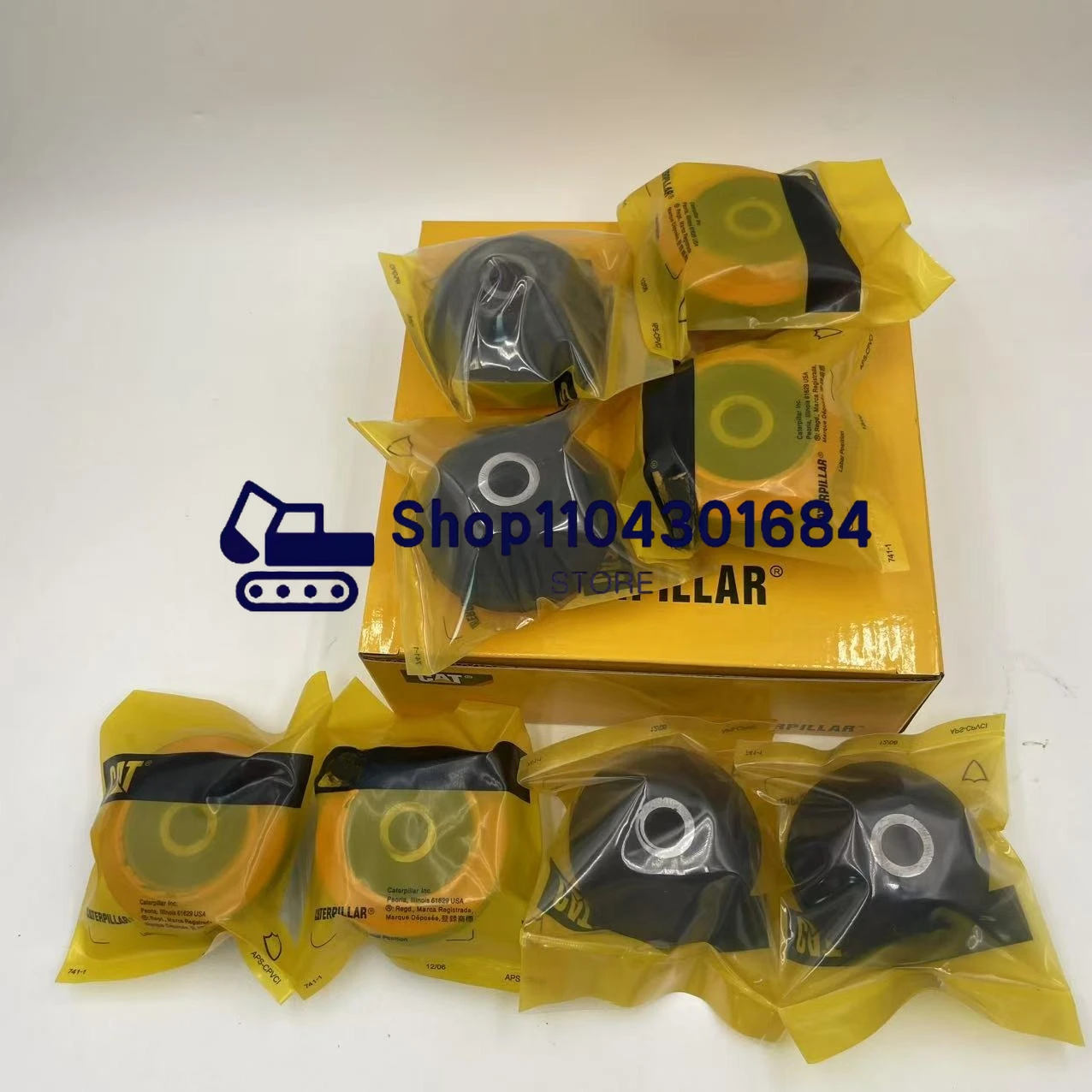 

8PCS Excavator Accessories for Caterpillars E301.5 E301.8 E302 E303E E304 Engine Shock Absorption Pad Machine Foot Glue Parts