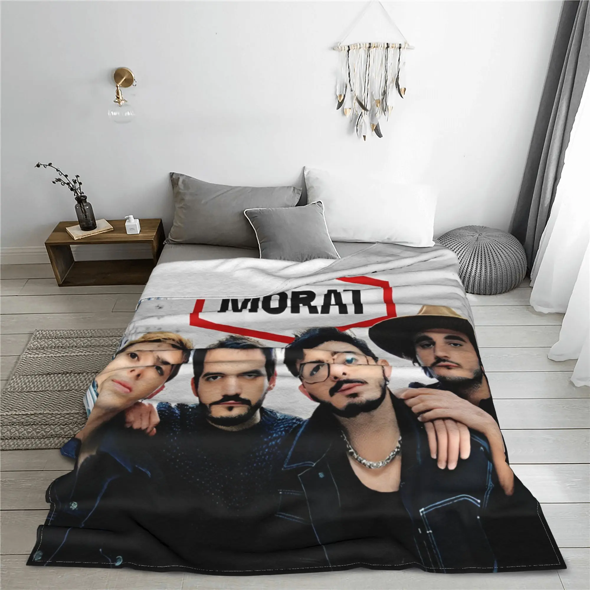 Morat Band Blanket Pop Music Flannel Awesome Warm Throw Blankets for Home Restaurant Spring/Autumn