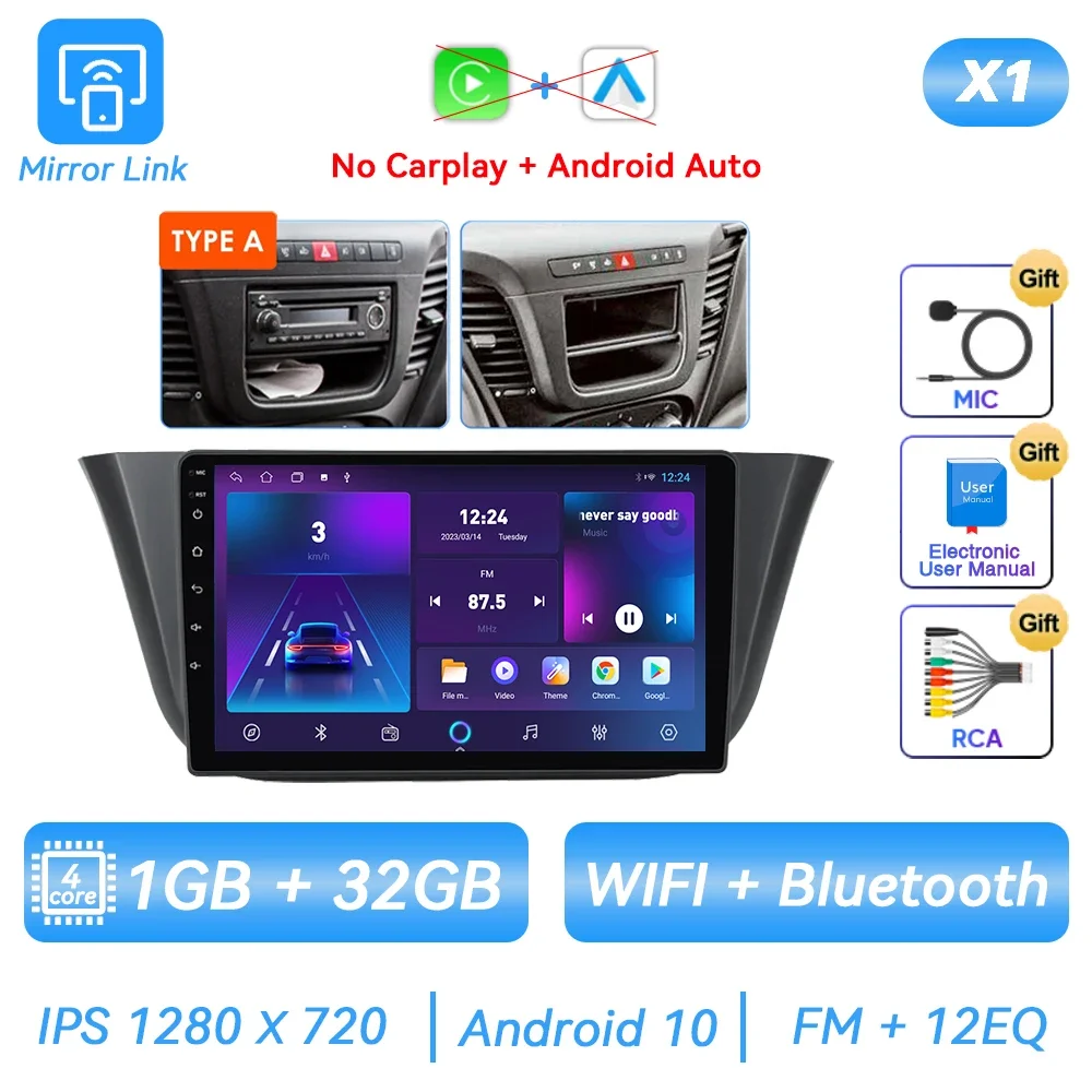 Autoradio Android pour Iveco Daily VI 2014-2021 - Radio 9 incn avec