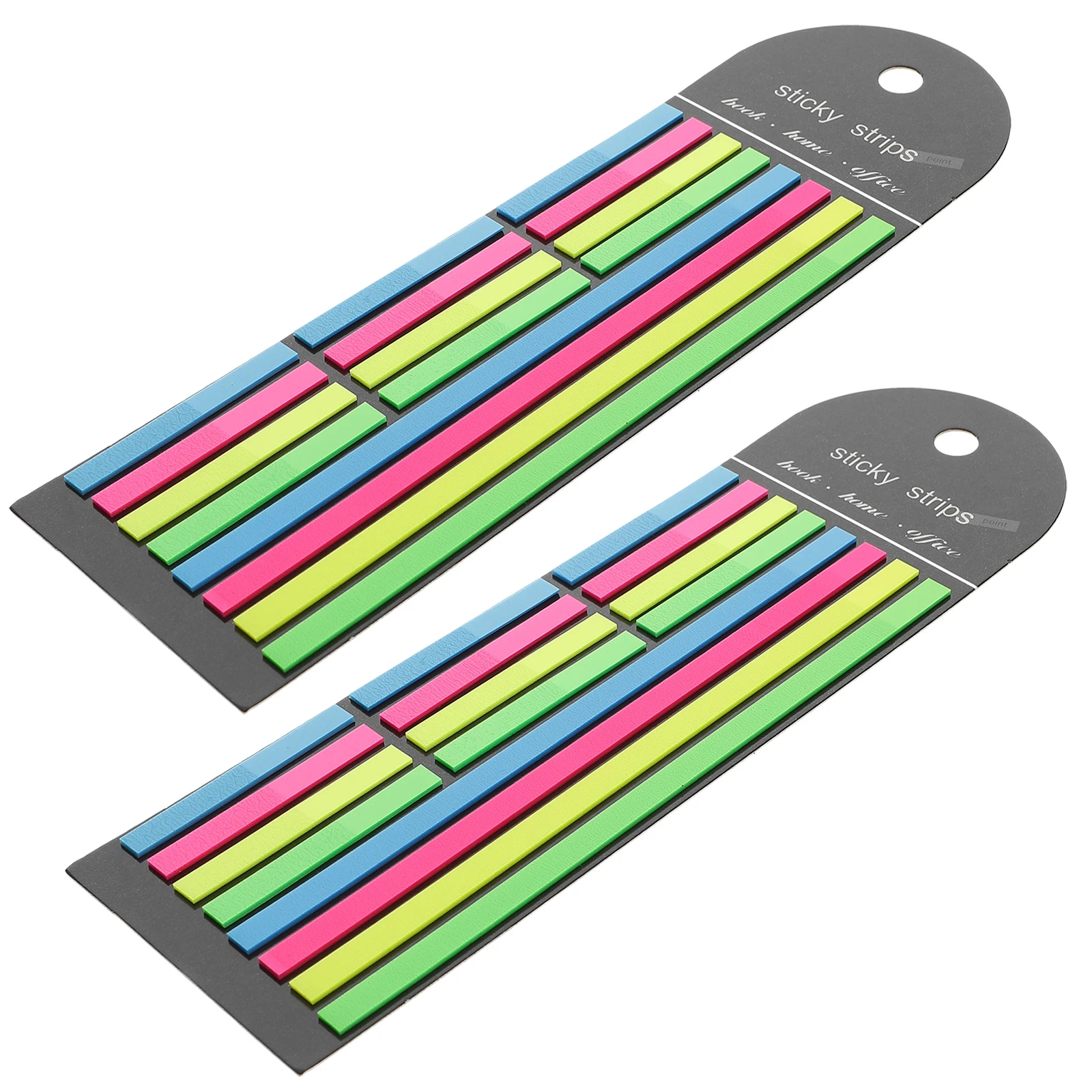 

2pcs Fluorescent Marker Strips Book Tabs for Annotating Books Writable Page Markers Adhesive Reading for Kids