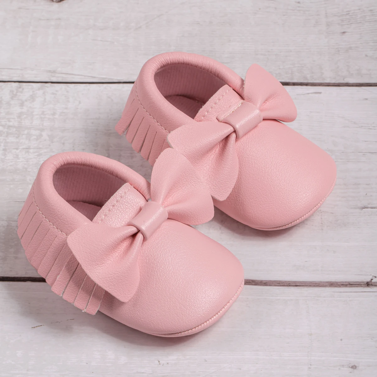 Baby Girl Princess Shoes Cute Bow Baby Non-Slip Footwear Crib Shoes Cotton Infant Soft First Walkers 0-18M