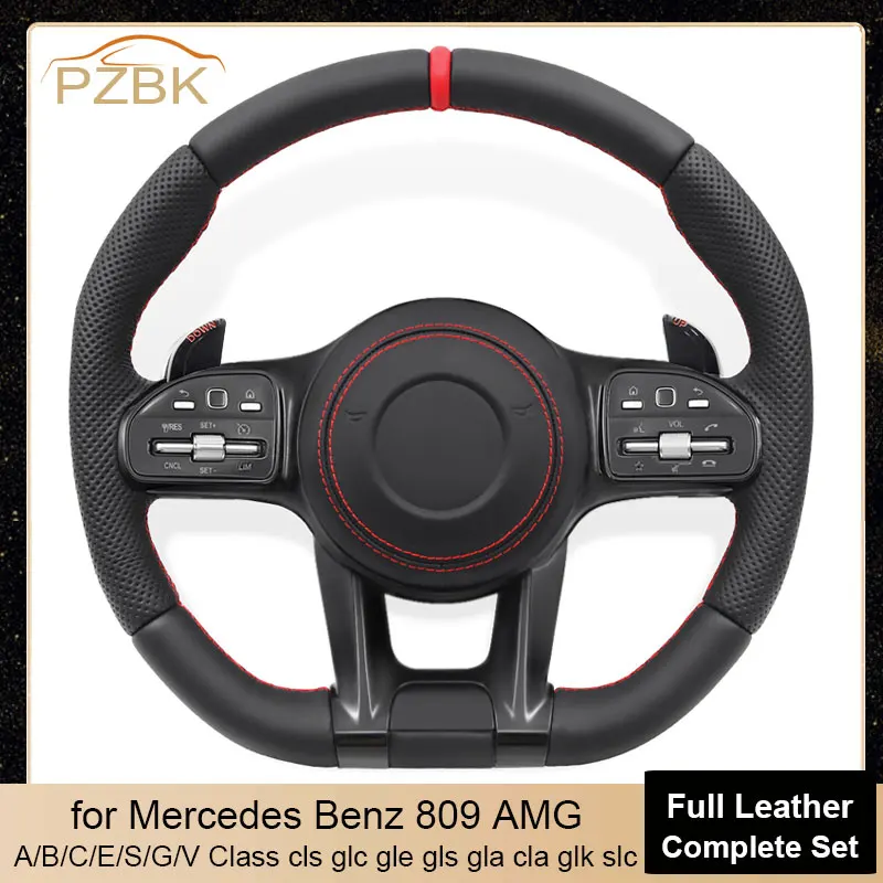 

Car Steering Wheel Assembly for Mercedes Benz W205 W204 A45 W212 W222 G63 C63S CLE GLC C43 A45 CLS400 S65 G63 GLS450 GLC300