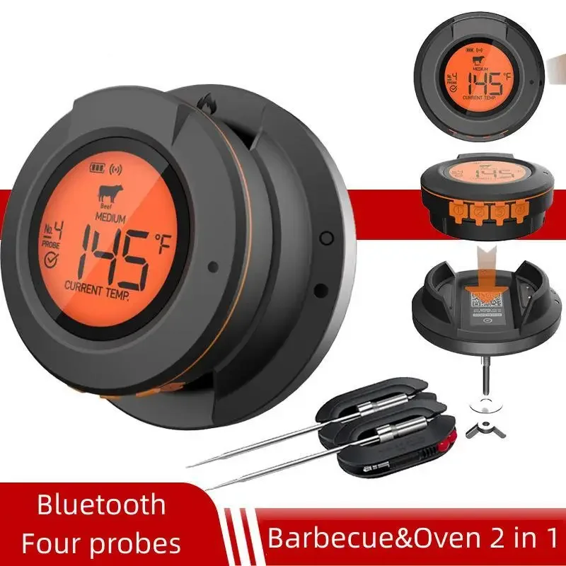 Bluetooth Thermometer Digital Sensor For High 500 Degrees Oven Grill Barbecue Meat Meat BBQ Cooking Kitchen Accessories Tools