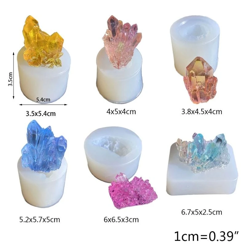 Simulation Original Stein Form DIY Handwerk Epoxy Form Handgemachte Form Kristall Cluster Form Epoxidharz Form Silikon Form