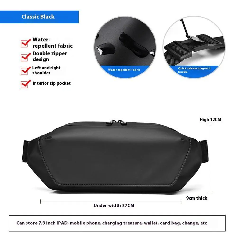 حقيبة كروس للرجال من Geestock خفيفة الوزن وبسيطة وحقيبة حمل يومية وحقيبة صغيرة للتنقل كاجوال للسفر ومتعددة الاستخدامات وحقيبة كتف