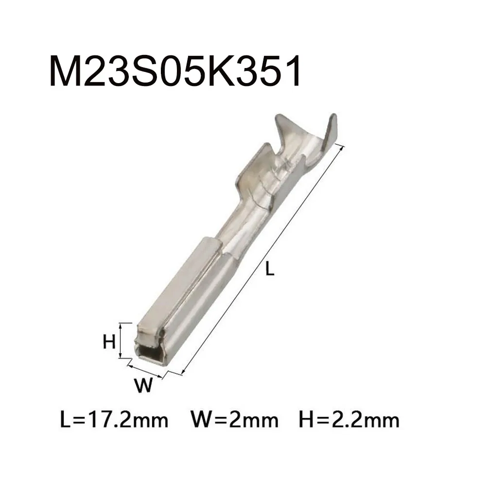 

1000 шт. M23S05K351 терминальный соединитель, латунный штырь, водонепроницаемый терминал, Кабельный разъем
