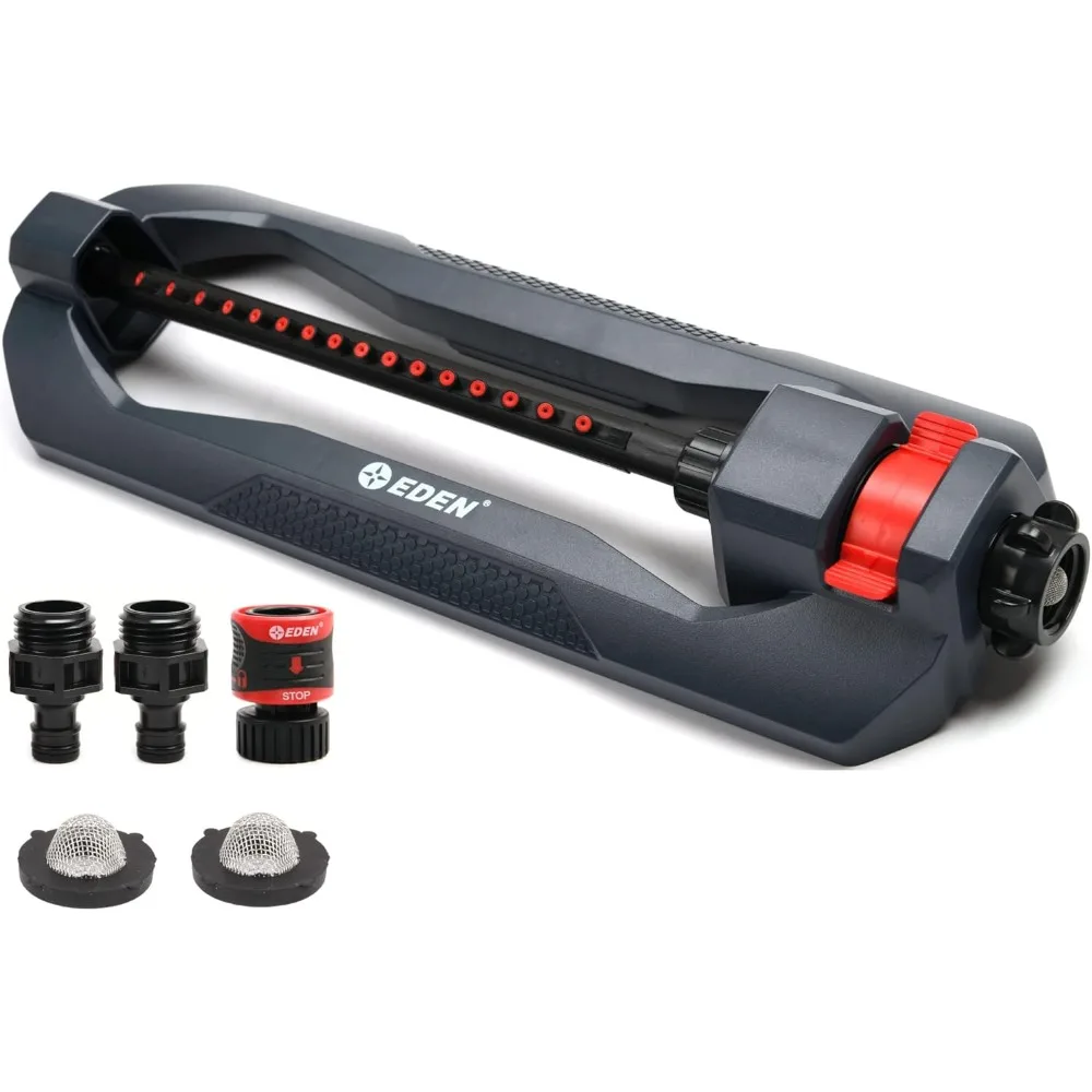 

96213 lawn & garden essential oscillating sprinkler | water sprinkler for yard,covers up to 3,600 sq. ft., heavy weight base